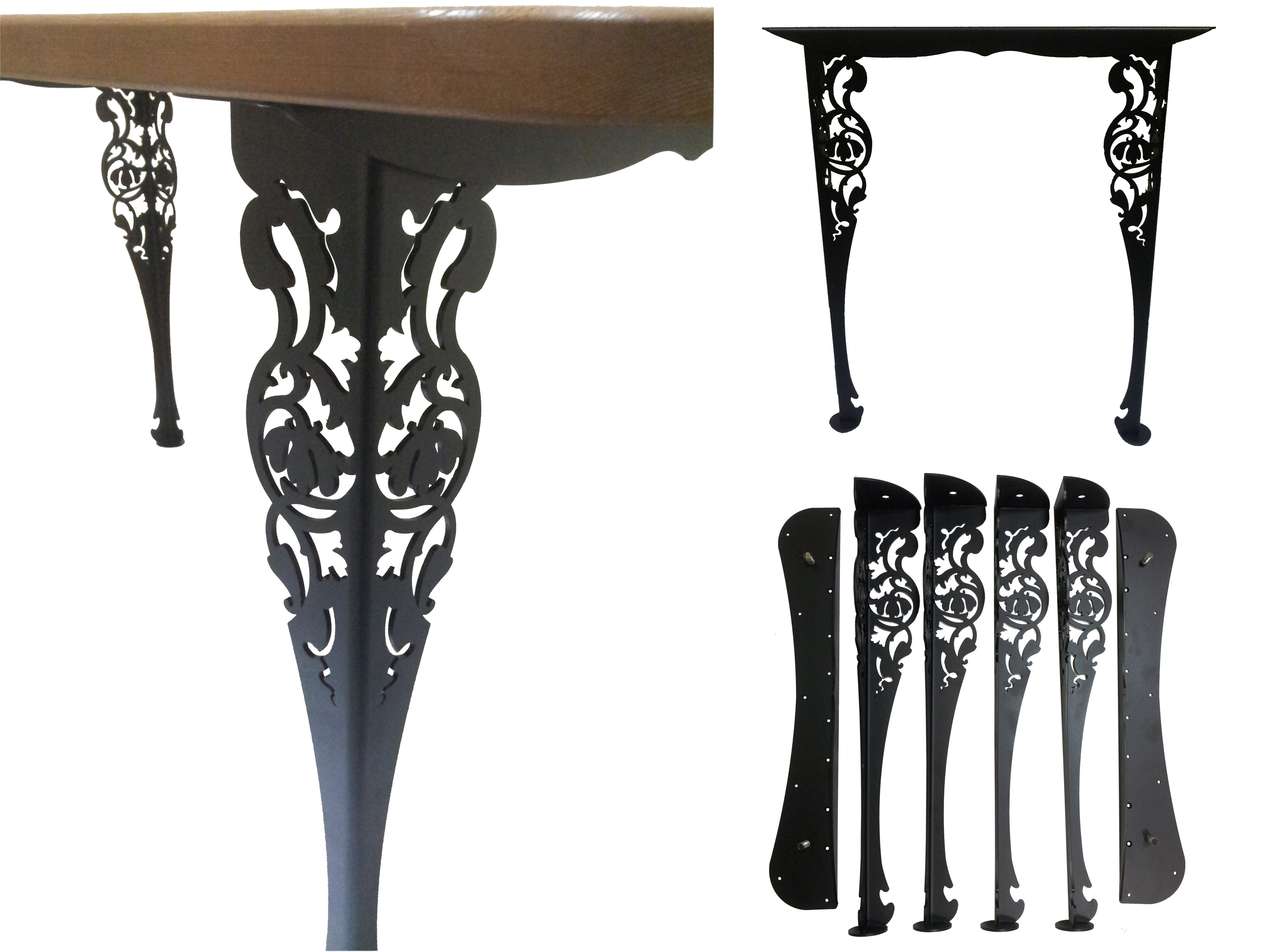 ножки для стола из дерева и металла
